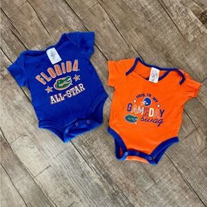 Rivalry‎ Threads Florida Gators Baby Bodysuits 2 Pack Blue Orange 0-3M NCAA